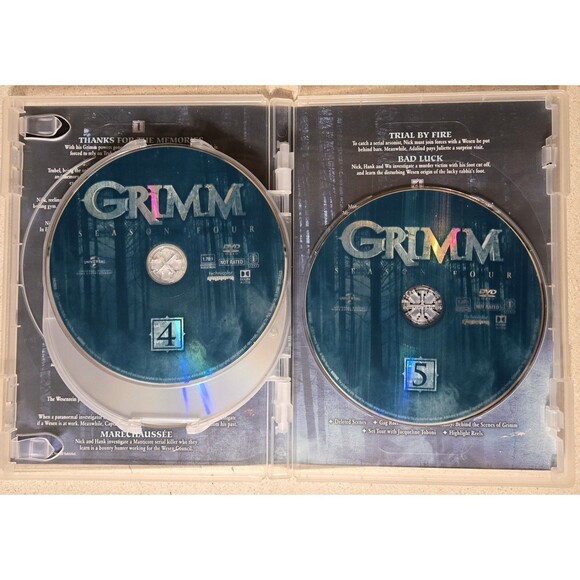 Grimm DVD Seasons 2 - 5 David Giuntoli TV Series Horror Universal Season 2 3 4 5 - Picture 12 of 15